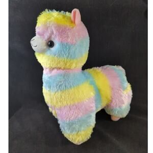 Amuse Alpacasso Pastel Rainbow Alpaca 18" Plush